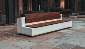 Бетонные скамейки