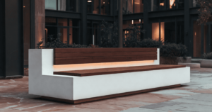 бетонные скамейки